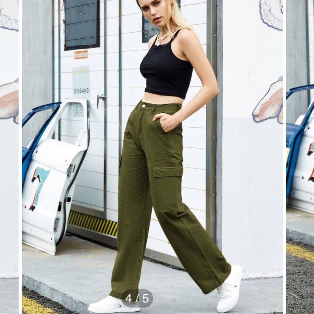Flap Pocket Side Striped Leg Jeans